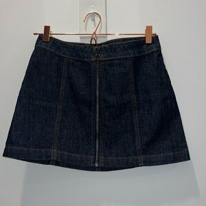 Altar’d State Mini Denim Zip Up Skirt